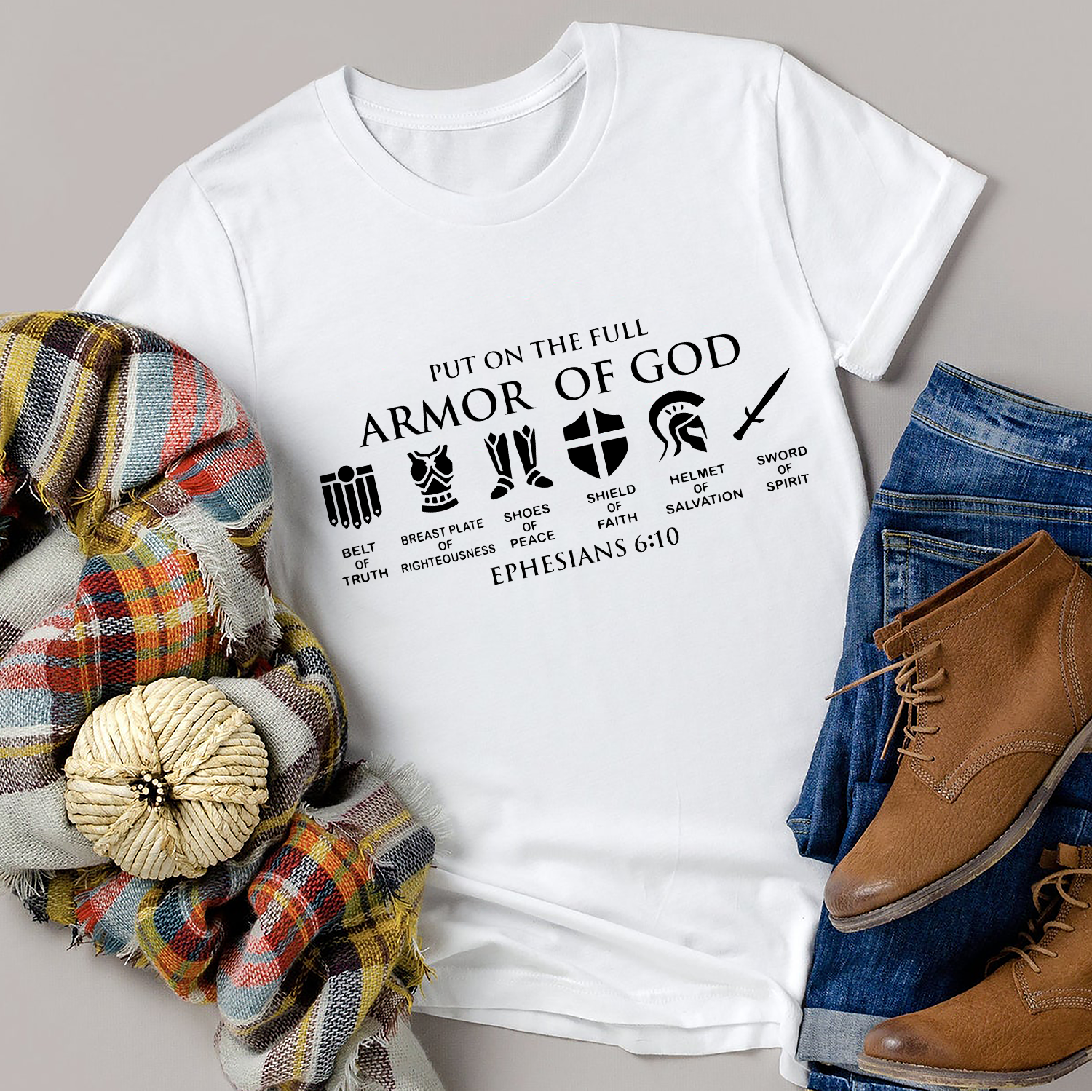 Put on The Full Armor of God Standard T-Shirt